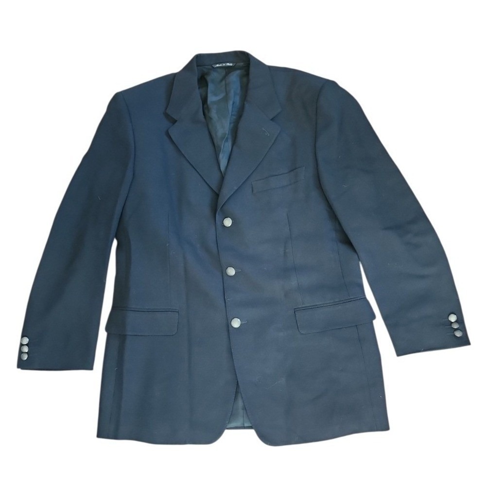 Canali Sport Coat Mens 42R Navy Blue Italian Wool Blazer Luxury Tailored Classic